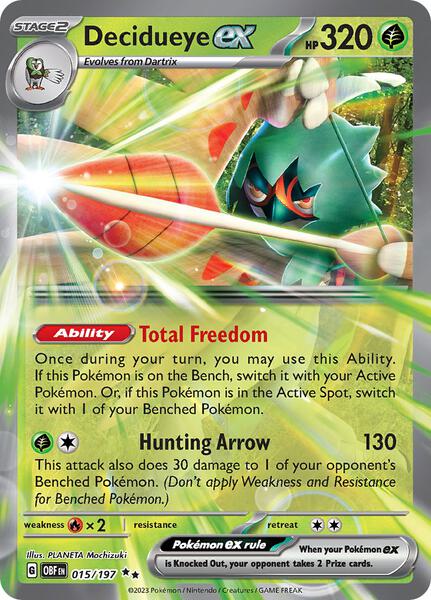 Decidueye ex - SV03 Obsidian Flames - Holofoil - Near Mint (NM)