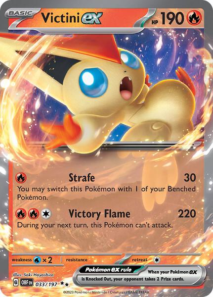Victini ex - SV03 Obsidian Flames - Holofoil - Near Mint (NM)