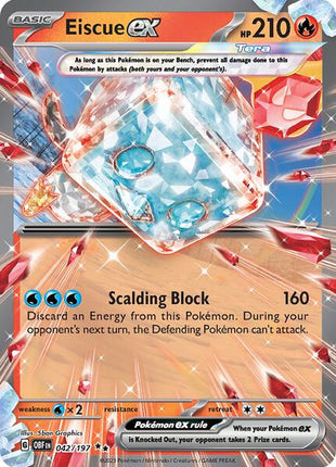 Eiscue ex - SV03 Obsidian Flames - Holofoil - Near Mint (NM)