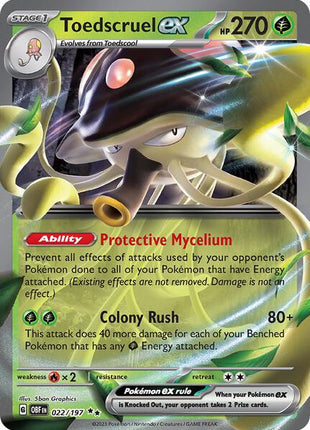 Toedscruel ex - SV03 Obsidian Flames - Holofoil - Near Mint (NM)