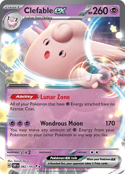 Clefable ex - SV03 Obsidian Flames - Holofoil - Near Mint (NM)