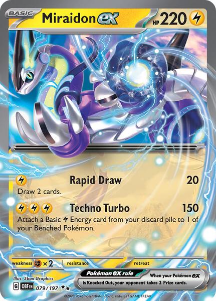 Miraidon ex - SV03 Obsidian Flames - Holofoil - Near Mint (NM)