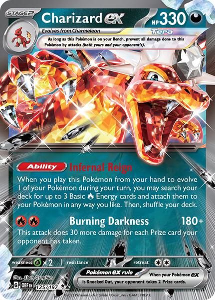 Charizard ex - 125/197 - SV03 Obsidian Flames - Holofoil - Near Mint (NM)