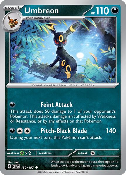 Umbreon - SV03 Obsidian Flames - Reverse Holofoil - Near Mint (NM)