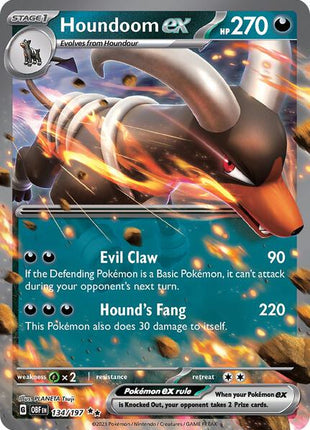 Houndoom ex - SV03 Obsidian Flames - Holofoil - Near Mint (NM)