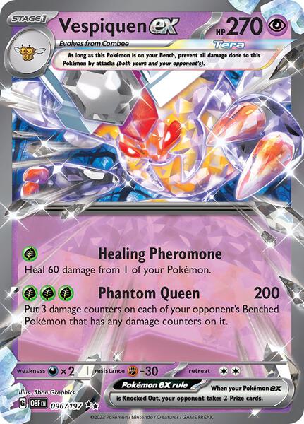 Vespiquen ex - SV03 Obsidian Flames - Holofoil - Near Mint (NM)