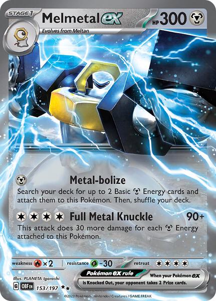 Melmetal ex - SV03 Obsidian Flames - Holofoil - Near Mint (NM)