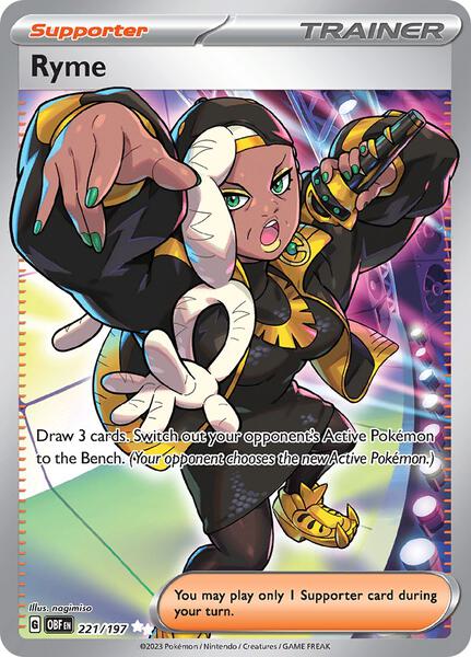 Ryme - 221/197 - SV03 Obsidian Flames - Holofoil - Near Mint (NM)