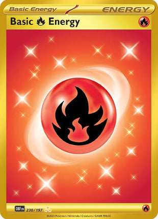 Basic Fire Energy - 230/197 - SV03 Obsidian Flames - Holofoil - Near Mint (NM)