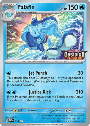 Palafin - 036 (Prerelease) - SV Scarlet and Violet Promo Cards - Holofoil - Near Mint (NM)