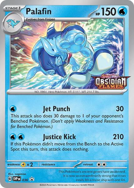 Palafin - 036 (Prerelease) - SV Scarlet and Violet Promo Cards - Holofoil - Near Mint (NM)