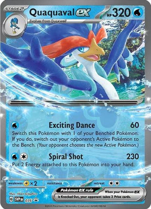 Quaquaval ex - 035 - SV Scarlet and Violet Promo Cards - Holofoil - Lightly Played (LP)