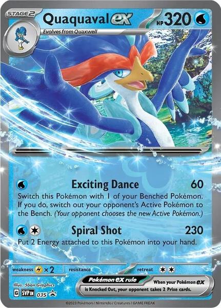 Quaquaval ex - 035 - SV Scarlet and Violet Promo Cards - Holofoil - Lightly Played (LP)
