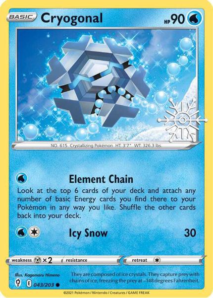 Cryogonal - 043/203 (Holiday Calendar) - Miscellaneous Cards and Products - Holofoil - Near Mint (NM)