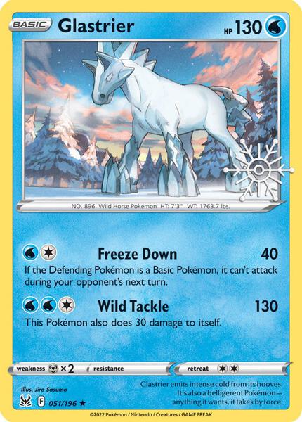 Glastrier - 051/196 (Holiday Calendar) - Miscellaneous Cards and Products - Holofoil - Near Mint (NM)