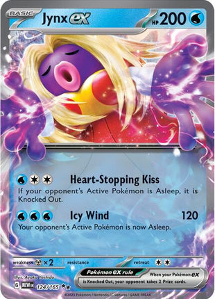 Jynx ex - 124/165 - SV Scarlet and Violet 151 - Holofoil - Near Mint (NM)