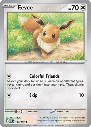Eevee - SV Scarlet and Violet 151 - Reverse Holofoil - Near Mint (NM)