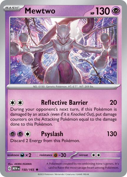 Mewtwo - SV Scarlet and Violet 151 - Reverse Holofoil - Near Mint (NM)