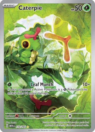 Caterpie - 172/165 - SV Scarlet and Violet 151 - Holofoil - Near Mint (NM)