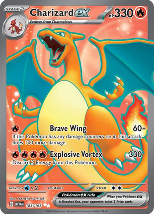 Charizard ex - 183/165 - SV Scarlet and Violet 151 - Holofoil - Near Mint (NM)
