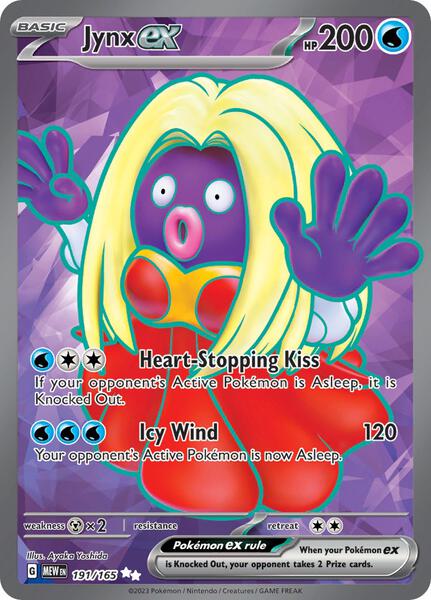 Jynx ex - 191/165 - SV Scarlet and Violet 151 - Holofoil - Near Mint (NM)