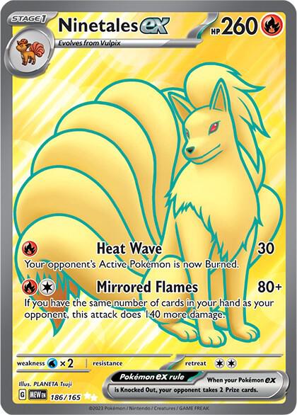 Ninetales ex - 186/165 - SV Scarlet and Violet 151 - Holofoil - Near Mint (NM)