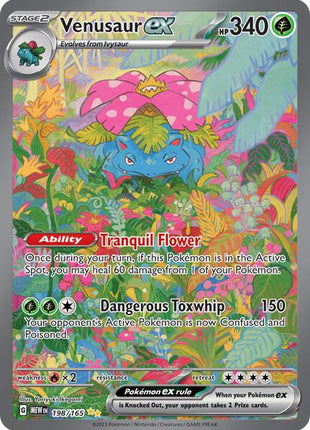 Venusaur ex - 198/165 - SV Scarlet and Violet 151 - Holofoil - Near Mint (NM)
