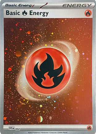 Basic Fire Energy (Cosmos Holo) - SV01 Scarlet and Violet Base Set - Holofoil - Near Mint (NM)