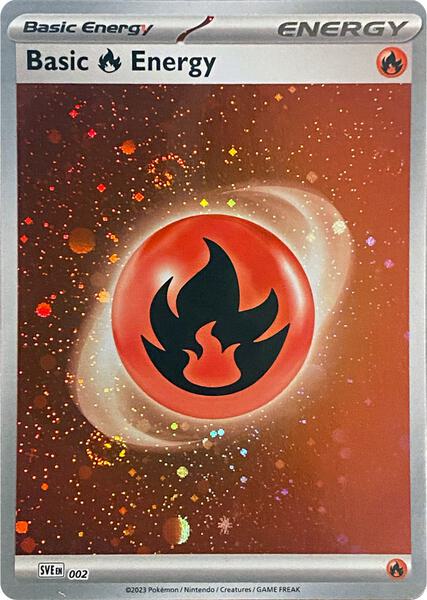 Basic Fire Energy (Cosmos Holo) - SV01 Scarlet and Violet Base Set - Holofoil - Near Mint (NM)