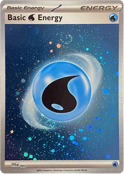Basic Water Energy (Cosmos Holo) - SV01 Scarlet and Violet Base Set - Holofoil - Near Mint (NM)