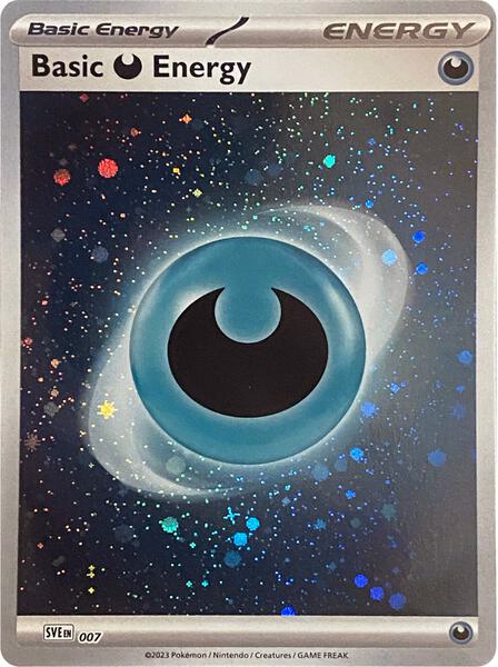 Basic Darkness Energy (Cosmos Holo) - SV01 Scarlet and Violet Base Set - Holofoil - Near Mint (NM)