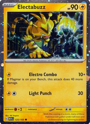Electabuzz - 125/165 (Cosmos Holo) - Miscellaneous Cards and Products - Holofoil - Near Mint (NM)