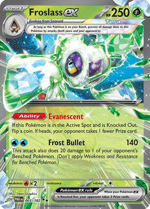 Froslass ex - 003/182 - SV04 Paradox Rift - Holofoil - Near Mint (NM)