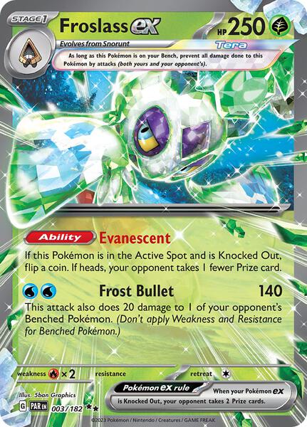 Froslass ex - 003/182 - SV04 Paradox Rift - Holofoil - Near Mint (NM)