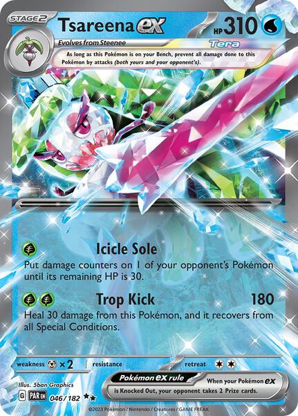 Tsareena ex - 046/182 - SV04 Paradox Rift - Holofoil - Near Mint (NM)