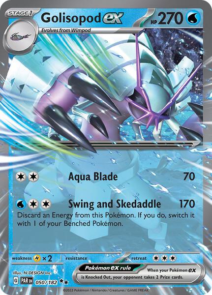 Golisopod ex - 050/182 - SV04 Paradox Rift - Holofoil - Near Mint (NM)