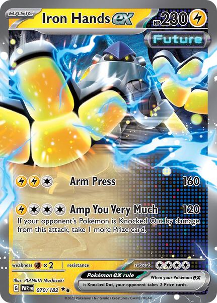 Iron Hands ex - 070/182 - SV04 Paradox Rift - Holofoil - Near Mint (NM)