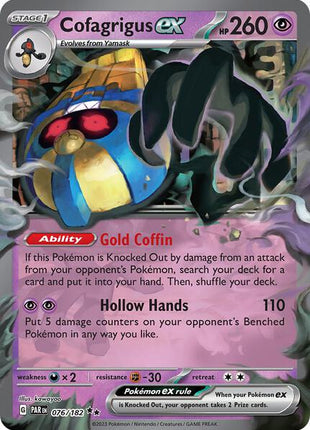 Cofagrigus ex - SV04 Paradox Rift - Holofoil - Near Mint (NM)