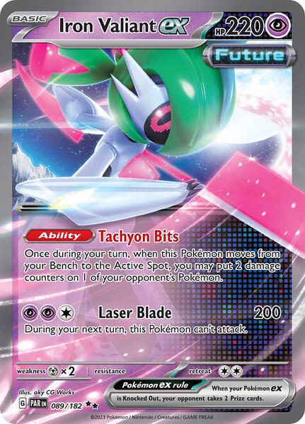 Iron Valiant ex - 089/182 - SV04 Paradox Rift - Holofoil - Near Mint (NM)