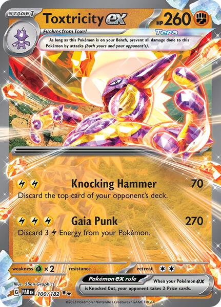 Toxtricity ex - SV04 Paradox Rift - Holofoil - Near Mint (NM)