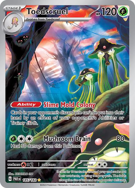 Toedscruel - 185/182 - SV04 Paradox Rift - Holofoil - Near Mint (NM)