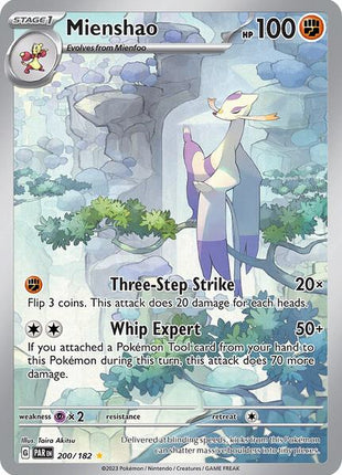 Mienshao - 200/182 - SV04 Paradox Rift - Holofoil - Near Mint (NM)