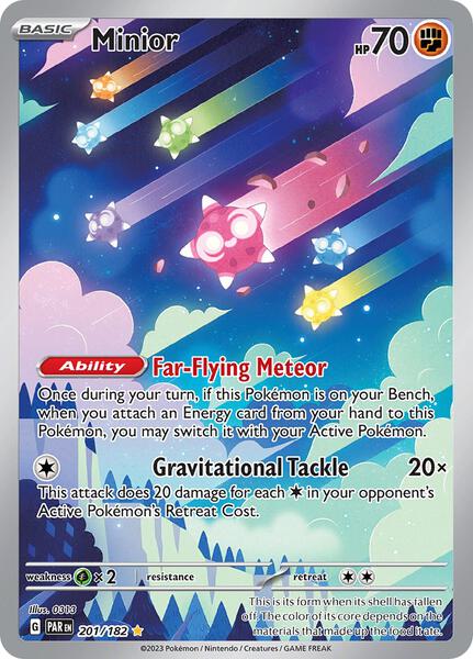 Minior - 201/182 - SV04 Paradox Rift - Holofoil - Near Mint (NM)