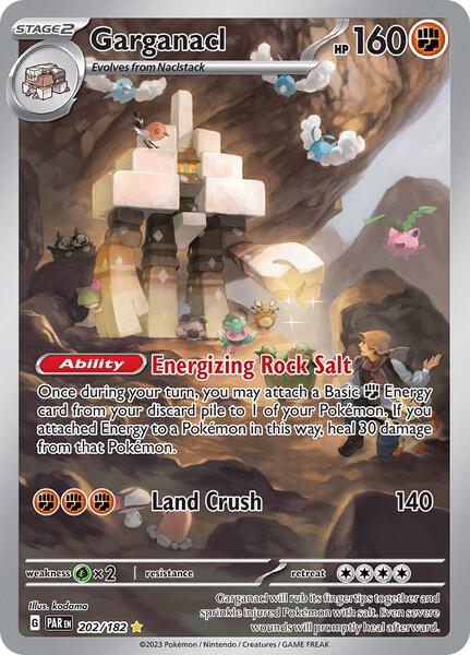 Garganacl - 202/182 - SV04 Paradox Rift - Holofoil - Near Mint (NM)