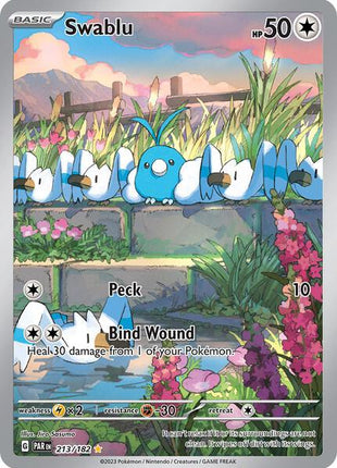 Swablu - 213/182 - SV04 Paradox Rift - Holofoil - Near Mint (NM)