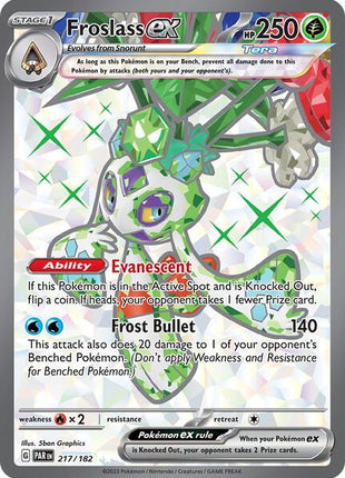Froslass ex - 217/182 - SV04 Paradox Rift - Holofoil - Near Mint (NM)