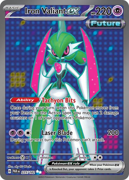 Iron Valiant ex - 225/182 - SV04 Paradox Rift - Holofoil - Near Mint (NM)