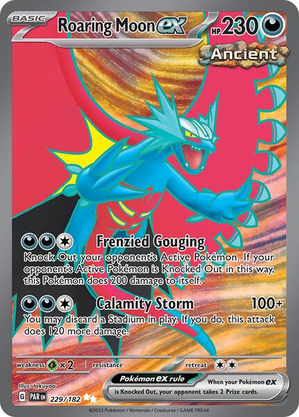 Roaring Moon ex - 229/182 - SV04 Paradox Rift - Holofoil - Near Mint (NM)