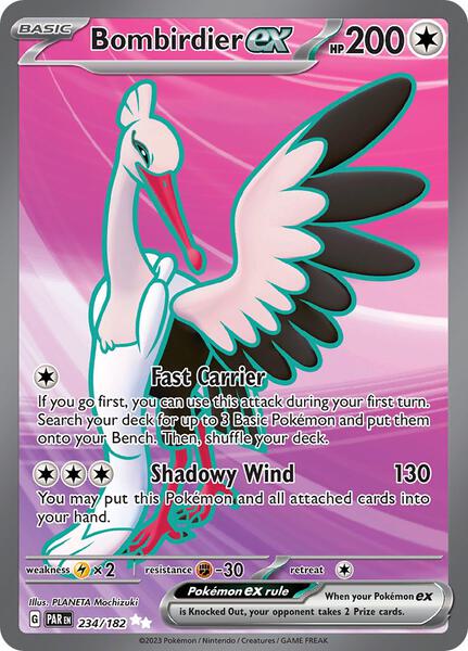 Bombirdier ex - 234/182 - SV04 Paradox Rift - Holofoil - Near Mint (NM)