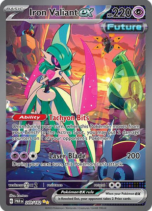 Iron Valiant ex - 249/182 - SV04 Paradox Rift - Holofoil - Near Mint (NM)